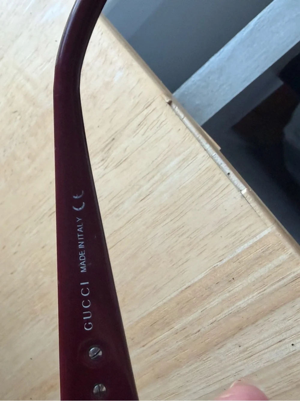 Iconic Round Gucci GG 3132/S Sunglasses bamboo burgundy FRAMES ONLY